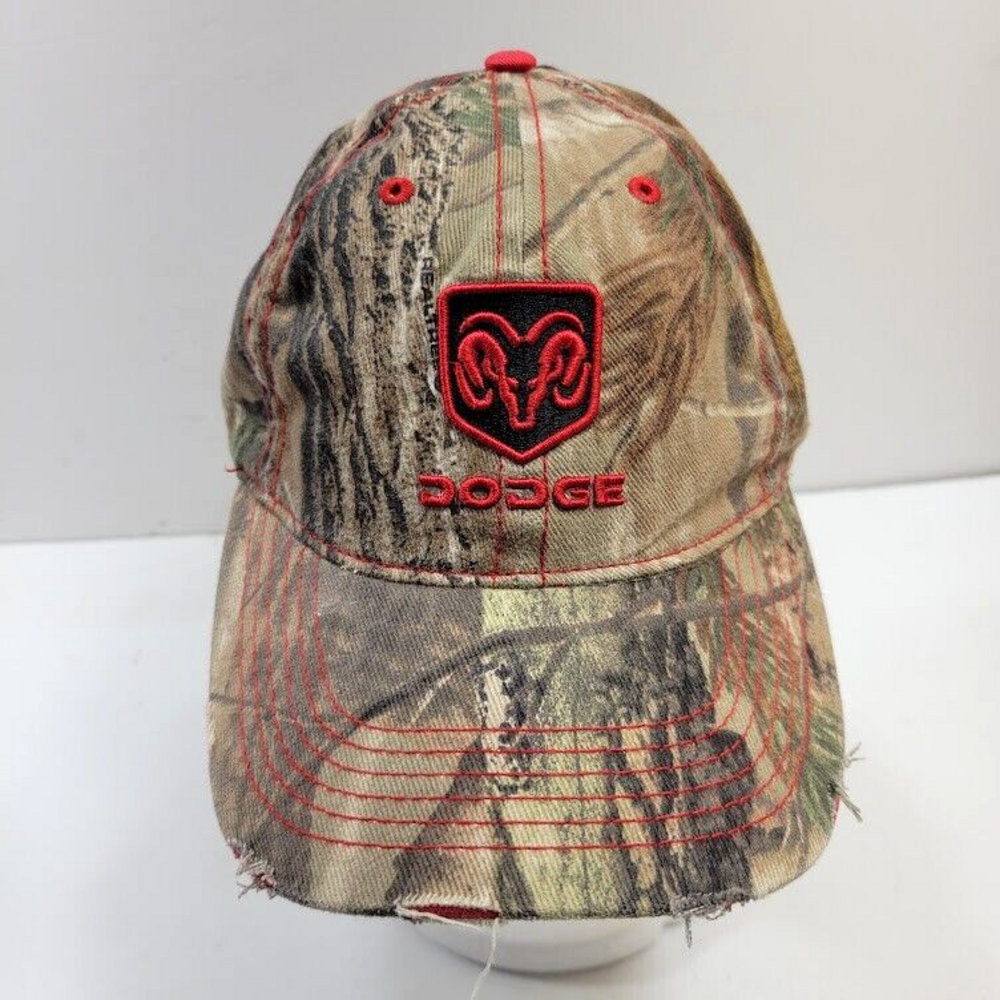 Dodge Ram Paramount Outdoors Adjustable Black / Red / Camo Baseball Cap Hat